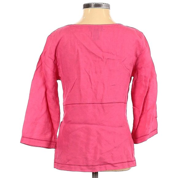 Ann Taylor Petites 3/4 Sleeve Blouse Pink Size 0P - Picture 2 of 2